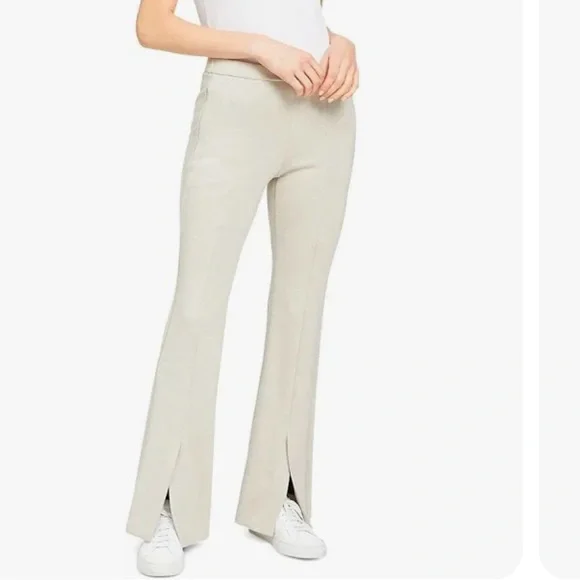 Theory Cream Boot-Cut Knit Pants - Picture 3 of 12